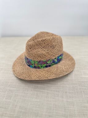 Summer Club Woven Straw Classic Fedora with a Wide Brim for Sun Coverage Medium